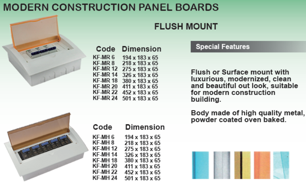 MODERN CONSTRUCTION PANEL BOARDS